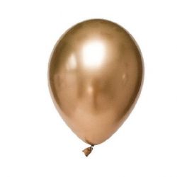 Chrome latex gold balloon