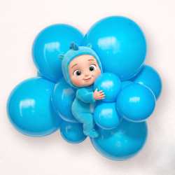 Cyan balloon size B85 - 28cm - 10.5"