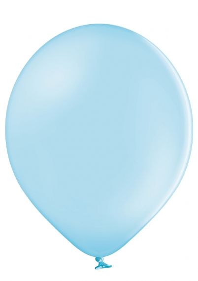 Sky blue latex party ballons - 10 pcs.