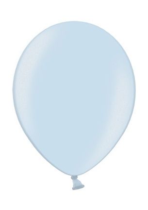 Светло синьо латексови парти балони стандартен размер тип металик - опаковка от 50 бр. 073