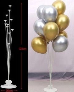 Парти сет Стойка за 11 балона + хром балони