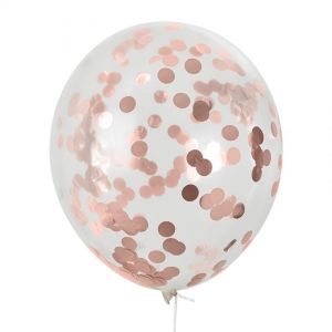Конфети за пълнене на балони  цвят розово злато