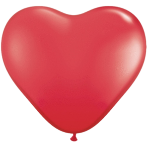 Червени Латексови парти балони във формата на сърце 100 бр.