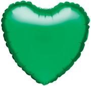 Балон Зелено Сърце - подходящ за надуване с хелий и въздух