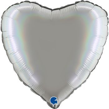 Балон Сърце Platinum Pure - подходящ за надуване с хелий и въздух