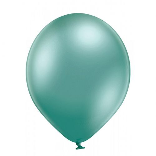 Малки парти балони с хром зелен  цвят опаковка от 100 бр 603