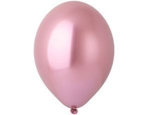 Малки парти балони с хром розов цвят опаковка от 100 бр 604