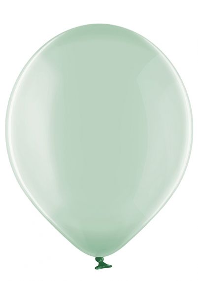 Crystal clear balloon with green color - package of 50 pcs. 045