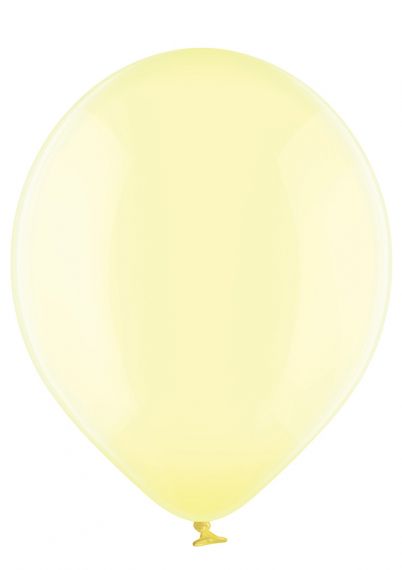 Кристално прозрачен балон със жълт цвят - опаковка от 50 бр. 046