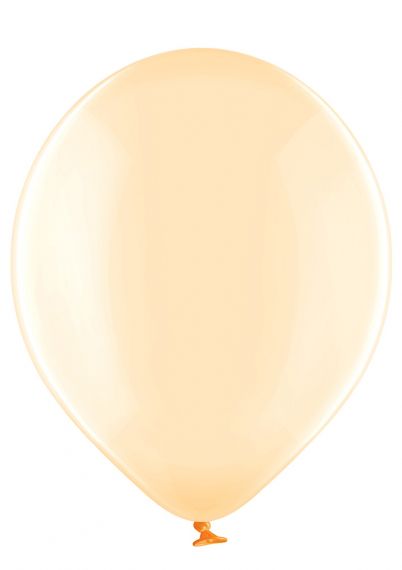 Кристално прозрачен балон със оражев цвят - опаковка от 50 бр. 047