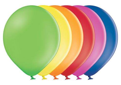 Балони цветове микс - опаковка от 100 бр.