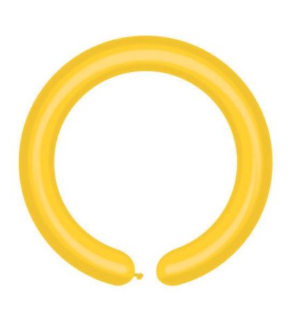 Моделиращи балони с наситено жълт цвят - опаковка от 100 броя