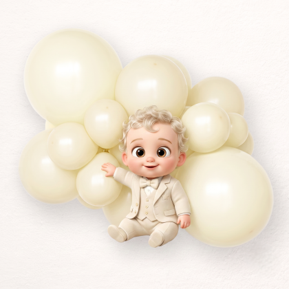 Vanilla balloon size B95 - 30 cm - 11"