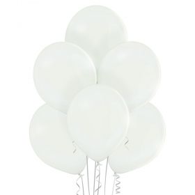 White latex party balloons standard size - pack of 10 pcs.