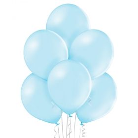 Sky blue latex party ballons - 10 pcs.