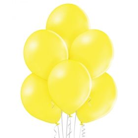 Yellow latex party balloons - 10 pcs.