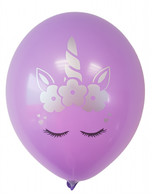 Party balloon with "Unicorn" seal - package of 10 pcs.