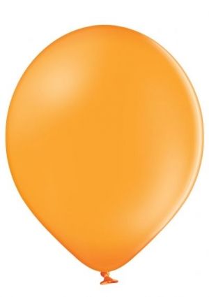 Orange latex party balloons - 50 pcs
