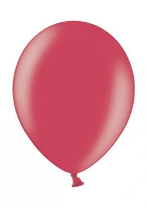 Червени латексови парти балони стандартен размер тип металик - опаковка от 50 бр. 080