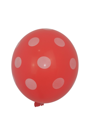 Party balloon with "Polka points" stamp