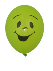 Пастелен балон с печат Усмивка 50бр.
