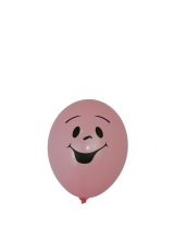 Пастелен балон с печат Усмивка 100бр.