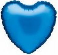 Балон Сърце тъмно синьо - подходящ за надуване с хелий и въздух