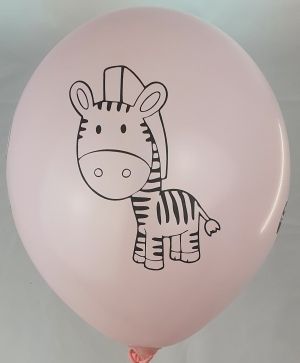 New model! Party balloons on the theme of "Jungle" - balloon with printing on all sides package of 10 pieces - mixed color