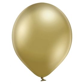 Малки парти балони с хром златен цвят опаковка от 100 бр  600