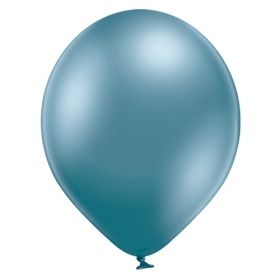 Малки парти балони с хром син цвят опаковка от 100 бр 605