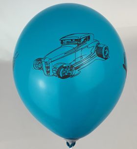 Балон с печат на тема Коли - опаковка от 10 бр. 