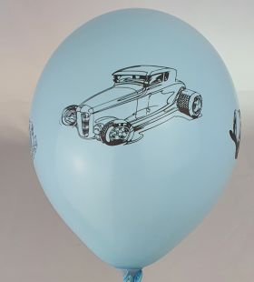 Балон с печат на тема Коли - опаковка от 10 бр. 