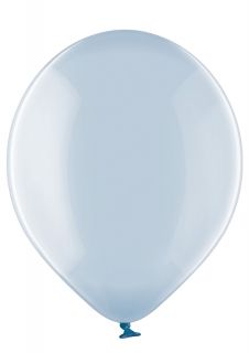 Кристално прозрачен балон със син цвят - опаковка от 100 бр. 042