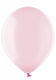 Кристално прозрачен балон със розов цвят - опаковка от 100 бр. 044