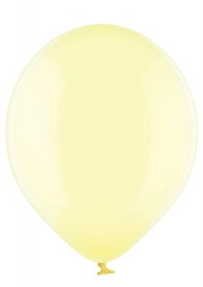 Кристално прозрачен балон със жълт цвят - опаковка от 100 бр. 046