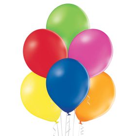 Комплект 12 балона микс + Надпис "Честит Рожден Ден" за окачване или залепяне на стена - Шарен