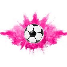 Парти конфети, футболна топка с прах, розов цвят - топка за разкриване на пола - розов холи прах