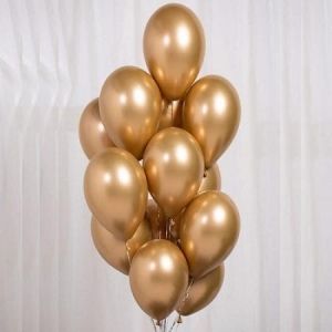 Хром латексов балон злато - опаковка от 50 бр