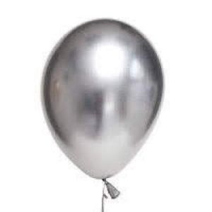 Хром латексов балон сребро - опаковка от 50 бр 