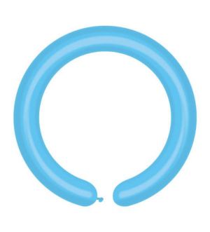 Моделиращи балони с бебешко син цвят - опаковка от 100 броя