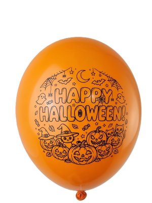 HAPPY HALLOWEEN - нов модел балони опаковка от 100 балона микс.